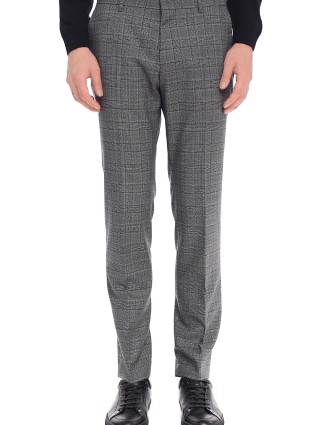 Серые брюки BOSS: фото 3 - Invogue